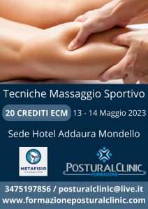 Corso massaggio sportivo Palermo - Civardi
